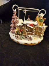 stunning fun Yankee style Candle Gingerbread Christmas Train Wax melt tealight