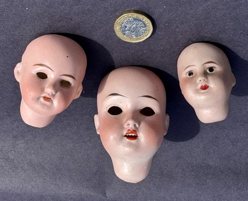 Bisque dolls heads f b - dolls, s.f.b.j