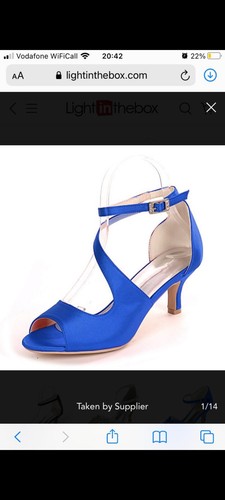 Royal blue dress - blue, size
