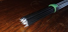 12 30" Viper Arrows Fiberglass Arrows. Straps Included