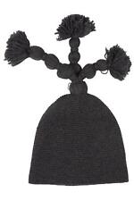 PRADA GREY WOOL BEANIE SMALL ONE SIZE