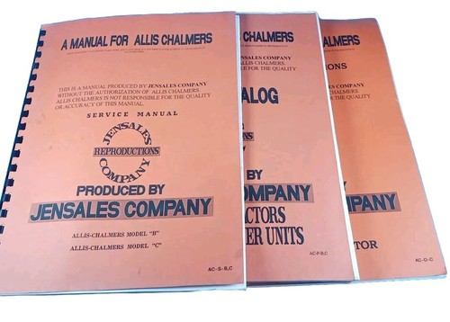 Replacement parts manuals - parts,