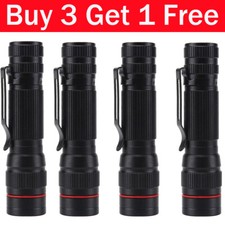 Police High Lumen LED Super Bright Zoom Flashlight Powerful Camping Lamp Torch