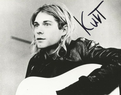 Kurt cobain nirvana signed - cobain,