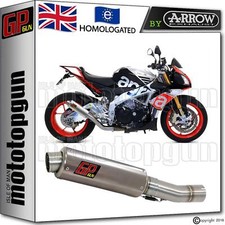 EXHAUST GP GUN by ARROW STEEL APRILIA TUONO V4 1100 RR 2015 15 2016 16