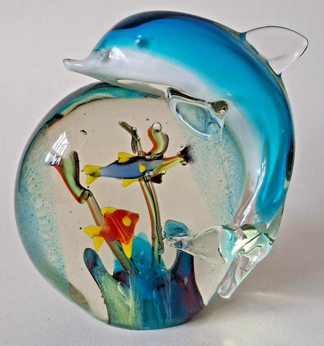 Murano aquarium dolphin art - murano,