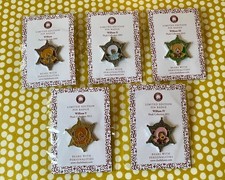 Charlie bear pin badges - badges,