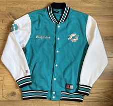 Miami Dolphins NFL Varsity Jacket Size M – Official Team Apparel – Worn Once