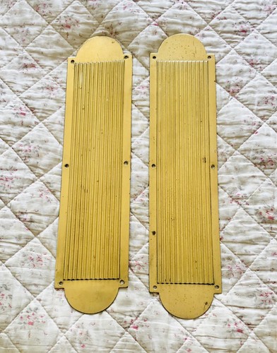 Reclaimed reeded brass arched - reeded,