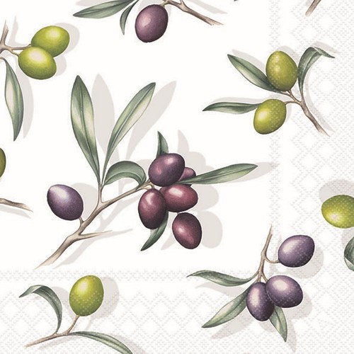 Olives paper napkins - olives,