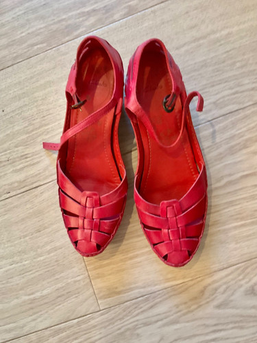 Vintage unused clarks red - unused,
