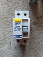 VOLEX 63 AMP 30mA DOUBLE POLE