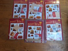 DOLLS HOUSE 108/113 kits ATTIC STAIRS,CHEST,WARDROBE1&2,BEAMS,CLOCK FIREPLACE ET