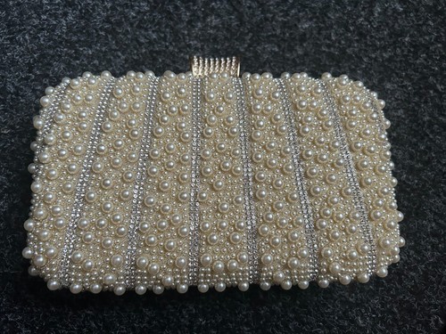 Clutch bag pearls and - bag,