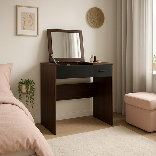 Wood dressing table - table, with
