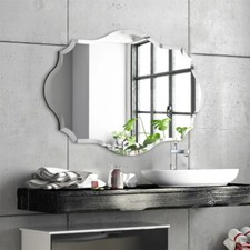 Vintage Frameless Wall Mirror