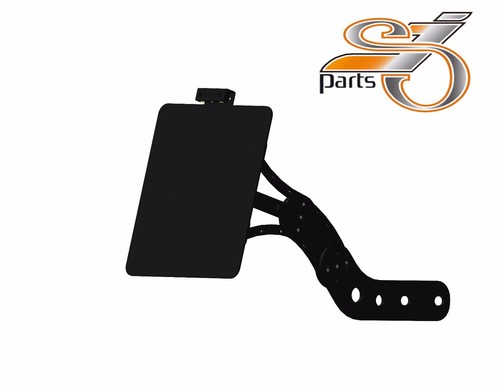 Side license plate holder - side,