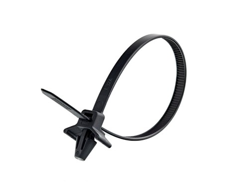 Push mount cable ties - push, winged
