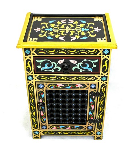 Moroccan nightstand table - moroccan,
