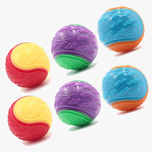 6pcs squeaky dog ball - squeaky, ball,