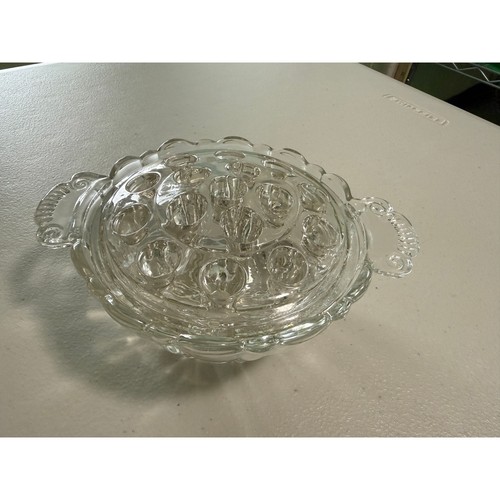 Vintage clear pressed - pressed, glass