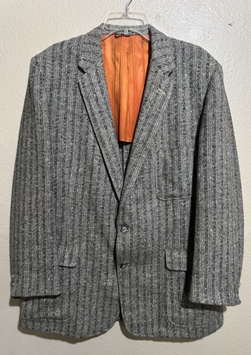 Vintage 1950s gray wool tweed - 1950s,