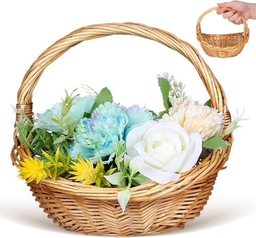 Wicker picnic basket with - wicker,
