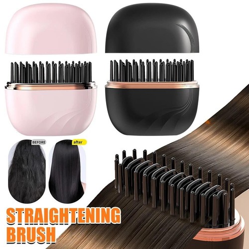Hair straightener brush - straightener,