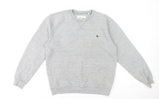 Jack Wills Men’s Grey Pullover Sweatshirt M Crew Neck Cotton Blend