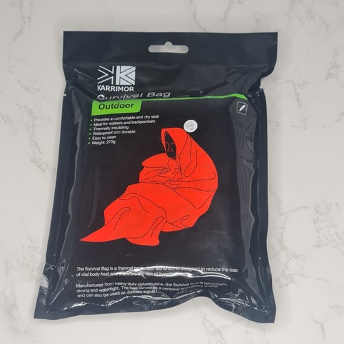 Survival sleeping bag - sleeping, orange