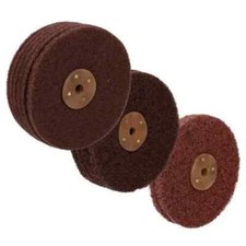 8" Satin Finish Scotchbrite Wheel Metal polishing  Mop Coarse Medium Fine