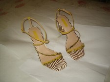 Ladies shoes ‘ OFFICE LONDON ‘ – yellow / brown / white – size 4 good condition