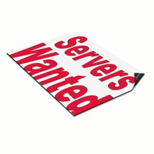 Car Magnet Set of 2 Servers Wanted Red Car Advertising Industrial Sign