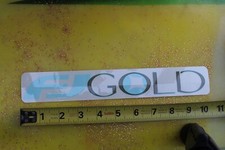 FRESH JIVE Clothing FJ Gold Blue Skateboards C3 90's Vintage Surf Skate STICKER