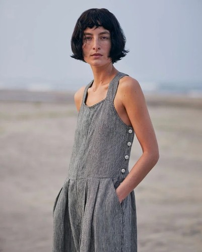 Toast linen pinafore - linen, dress