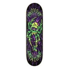 Creature Provost Skull Spider Pro Purple Green Skateboard Deck 8.47"
