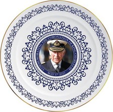 King Charles Coronation Plate with Stand Commemorative Memorabilia Souvenir Gift