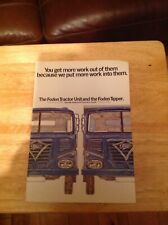 Foden trucks tipper and