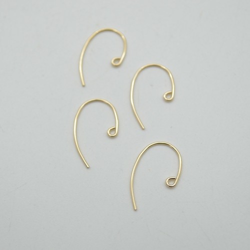 Gold filled base clef earring - gold,