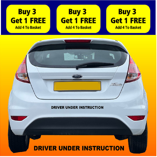 Driving school sign - driving, stickers