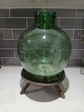 Large Green Glass Demijohn