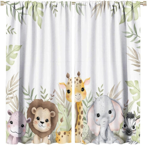 Nursery curtains jungle - curtains,