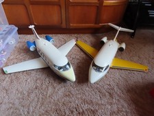 2 PLAYMOBIL VINTAGE PLANES INCOMPLETE / SPARES AERO LINE & PACIFIC AIRLINE A/F