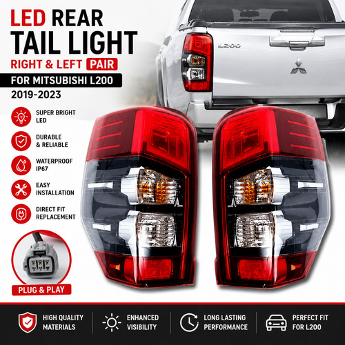 Rear led tail light - led, brake