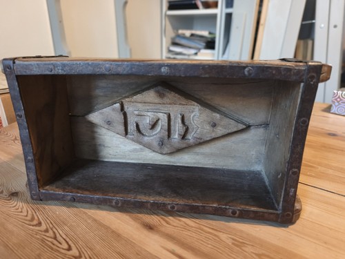 Antique wooden brick mould - antique,