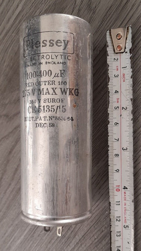 Vintage plessey capacitor - vintage,