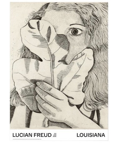 Girl with fig - leaf, poster