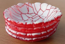 handmade unique glass bowl set