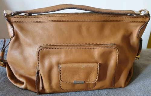 Tod brown leather handbag - tod's,