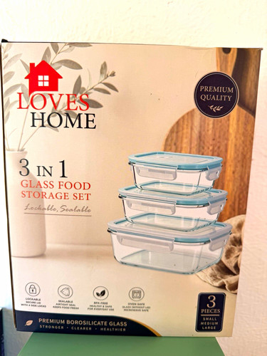 Loves home 3pc - 3pc, clear